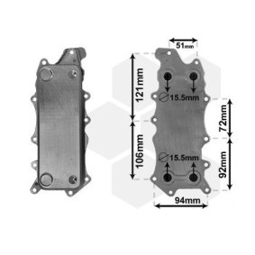 JEEP Ölkühler VAN WEZEL 30013701