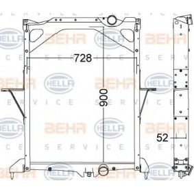 Kühler, Motorkühlung von HELLA 8MK 376 775-001