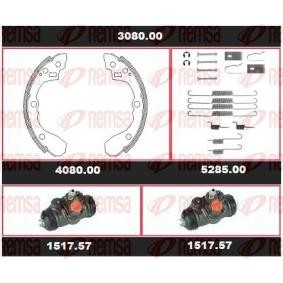 REMSA 3080.00 Jogo de travões, travões de tambor KIA