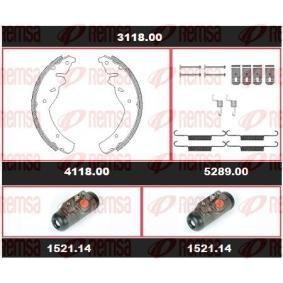 REMSA 3118.00 Jogo de travões, travões de tambor KIA