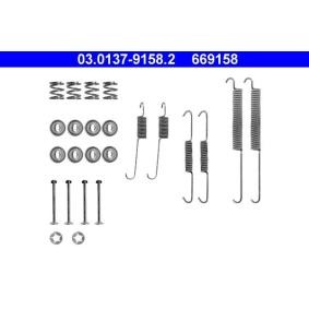 ATE 03.0137-9158.2 Zubehörsatz, Scheibenbremsbelag RENAULT LAGUNA 1 (B56, 556) 1.6 107 PS Otto
