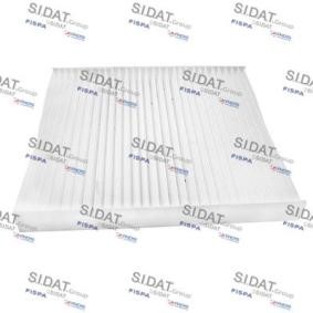 SIDAT 325 Filtre d'habitacle CHRYSLER SEBRING Décapotable (JS) 2.0 140 CV Diesel