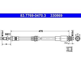 Compre Tubo flexível de travão da ATE 83.7769-0470.3 a um preço baixo por 27,69&nbsp;&euro;