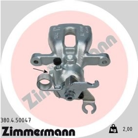ZIMMERMANN 380.4.50047 Étrier de frein MITSUBISHI COLT 6 (Z3A, Z2A) 1.3 92 CV Essence