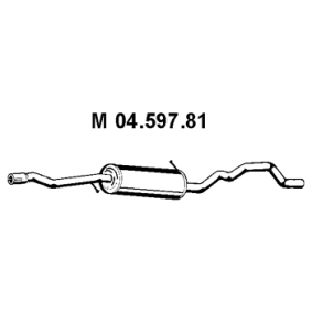 Mittelschalldämpfer 04.597.81 von EBERSPÄCHER günstig für 123,39&nbsp;&euro; online kaufen