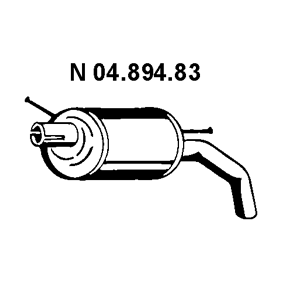 Endschalldämpfer 04.894.83 von EBERSPÄCHER günstig für 231,20&nbsp;&euro; online kaufen