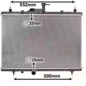 VAN WEZEL 43002603 Kühler RENAULT KOLEOS (HY_)