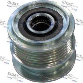 SIDAT 455180 Freilauf Lichtmaschine VOLVO XC60 (156) 2.0 203 PS Otto