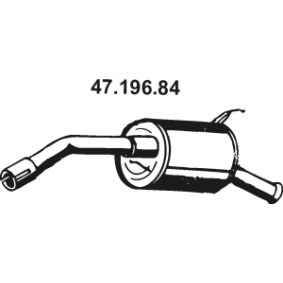 Endschalldämpfer 47.196.84 für TOYOTA