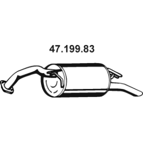 Endschalldämpfer 47.199.83 für TOYOTA