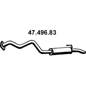 Endschalldämpfer 47.496.83 für TOYOTA