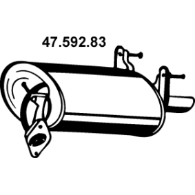 Endschalldämpfer 47.592.83 für TOYOTA