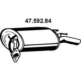 Endschalldämpfer 47.592.84 für TOYOTA
