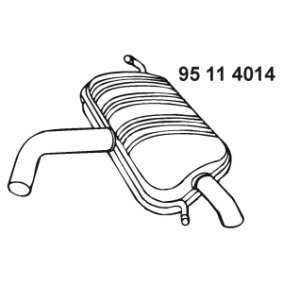 Endschalldämpfer 95 11 4014 von EBERSPÄCHER günstig für 217,70&nbsp;&euro; online kaufen