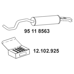 Endschalldämpfer 95 11 8563 von EBERSPÄCHER günstig für 149,00&nbsp;&euro; online kaufen