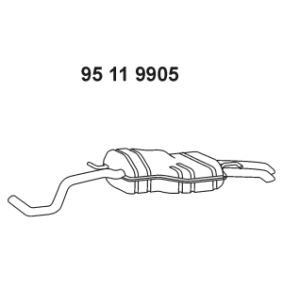 Endschalldämpfer 95 11 9905 von EBERSPÄCHER günstig für 217,27&nbsp;&euro; online kaufen