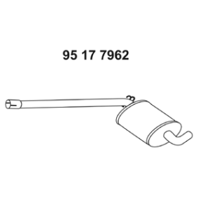 Mittelschalldämpfer 95 17 7962 von EBERSPÄCHER günstig für 184,57&nbsp;&euro; online kaufen