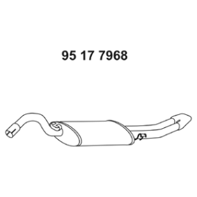 Endschalldämpfer 95 17 7968 von EBERSPÄCHER günstig für 182,77&nbsp;&euro; online kaufen