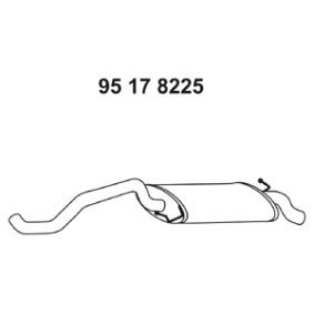 Endschalldämpfer 95 17 8225 von EBERSPÄCHER günstig für 140,75&nbsp;&euro; online kaufen