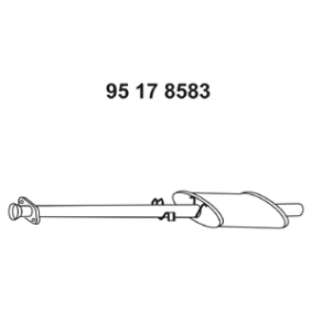 Mittelschalldämpfer 95 17 8583 von EBERSPÄCHER günstig für 65,09&nbsp;&euro; online kaufen