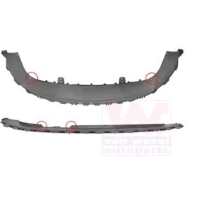 VAN WEZEL 4924500 Front spoiler SEAT