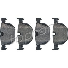 TOPRAN 502 034 Bromsbelägg BMW X6 (F16, F86) 2.0 245 hk Bensinmotor