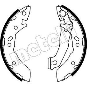 METELLI 53-0169 Bromsbackar HYUNDAI ACCENT 1 (X-3) 1.5 88 hk Bensinmotor