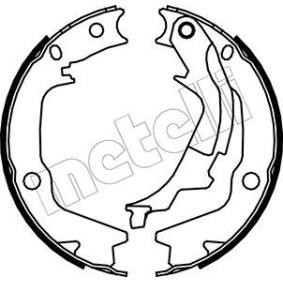 METELLI 53-0186 Mâchoires de frein à main HYUNDAI SONATA 4 (EF) 2.0 131 CV Essence
