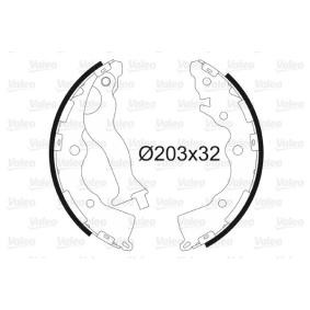 Køb Bremsebakkesæt af VALEO 564132 til den lave pris 342,42&nbsp;kr.