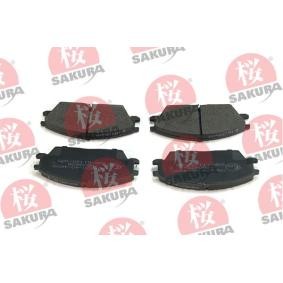 SAKURA 600-40-4600 Bromsbelägg HYUNDAI ACCENT 1 (X-3) 1.3 60 hk Bensinmotor