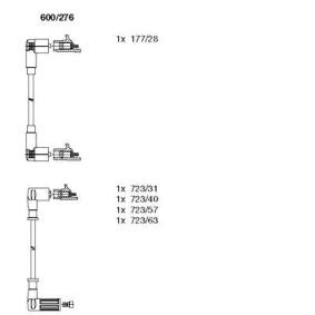 Zündkabel des Herstellers BREMI - Originalware Artikelnummer: 600/276
