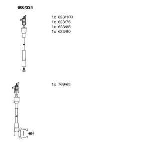 Zündkabel des Herstellers BREMI - Originalware Artikelnummer: 600/334