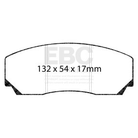 EBC Brakes DP8002RPX Højeffektiv bremsebelægning ASTON MARTIN