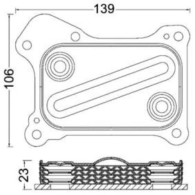 MAHLE CLC 190 000S Oljekjøler SUBARU