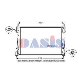 Kjøp Oljekjøler, motorolje av AKS DASIS 156050N til den lave prisen 1705,81&nbsp;kr