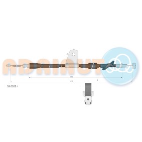 Comprar Cable de freno de mano de ADRIAUTO 33.0205.1 a bajo precio de 26,65&nbsp;&euro;
