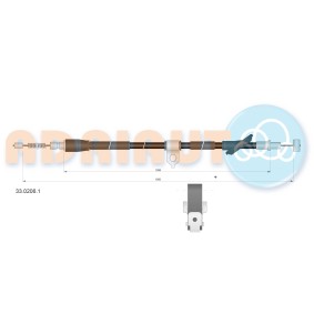 Comprar Cable de freno de mano de ADRIAUTO 33.0206.1 a bajo precio de 23,82&nbsp;&euro;