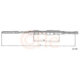 Comprar Cable de freno de mano de COFLE 92.10.9584 a bajo precio de 16,16&nbsp;&euro;