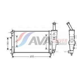 AVA COOLING SYSTEMS CRD111 Filtro deshidratador CHRYSLER 300 C Touring (LX, LE)