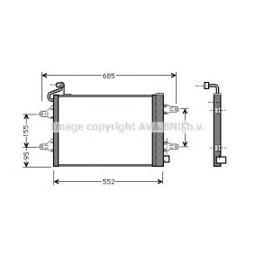 Klimakondensator für SEAT von PRASCO
