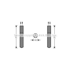PRASCO TOD415 Filtro deshidratador CHRYSLER 300 C Touring (LX, LE)