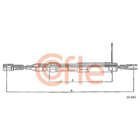 COFLE 10.943 Cable de freno de mano MERCEDES-BENZ Clase E Coupé (C124)