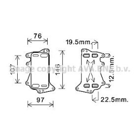 PRASCO BW3553 Automatikgetriebe Ölkühler MINI