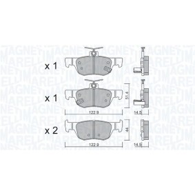 Bremsbeläge 363916061255 von MAGNETI MARELLI günstig für 57,73&nbsp;&euro; online kaufen