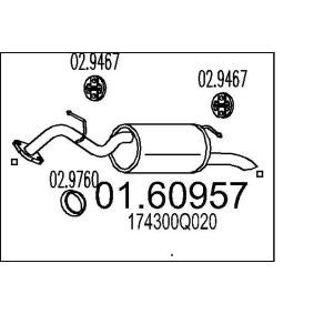 MTS 01.60957 Marmitta TOYOTA