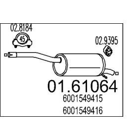 MTS 01.61064 Marmitta DACIA