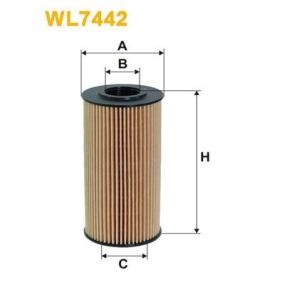 WIX FILTERS WL7442 Oljefilter KIA Picanto (SA) 1.1 75 hk Diesel