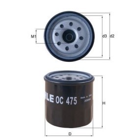KNECHT OC 475 Oljefilter KIA Picanto (SA) 1.0 61 hk Bensinmotor