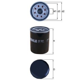 KNECHT OC 521 Oljefilter KIA Picanto (SA) 1.0 61 hk Bensinmotor