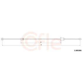 Comprar Cable de freno de mano de COFLE 1.ME006 a bajo precio de 9,62&nbsp;&euro;